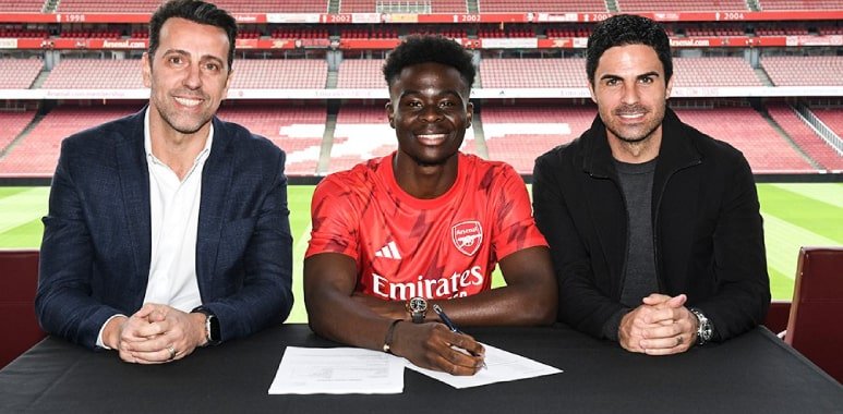 Arsenal star Bukayo Saka has signed a new long-term contract