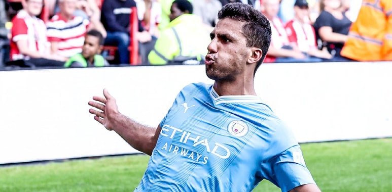 Rodri stunner sees Manchester City sink spirited Sheffield United