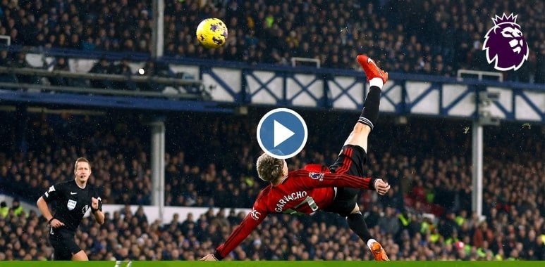 Video: garnacho with one of the greatest goals in premier league history